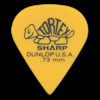 Dunlop Tortex Sharp 0.73mm Yellow Guitar Picks