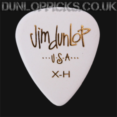 Dunlop Celluloid Classics Standard White Extra Heavy Guitar Picks - Click Image to Close