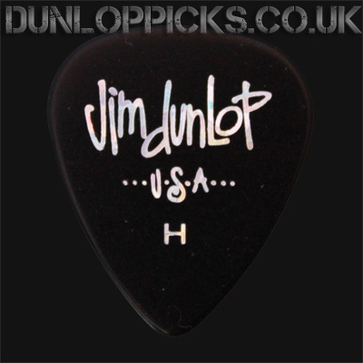 Dunlop Celluloid Classics Standard Black Heavy Guitar Picks - Click Image to Close