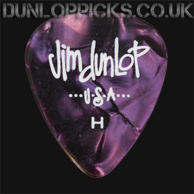 Dunlop Celluloid Classics Standard Purple Perloid Heavy Guitar Picks - Click Image to Close