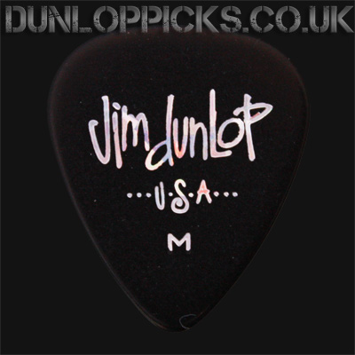 Dunlop Celluloid Classics Standard Black Medium Guitar Picks - Click Image to Close