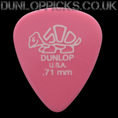 Dunlop Delrin 500 Standard 0.71mm Pink Guitar Picks - Click Image to Close