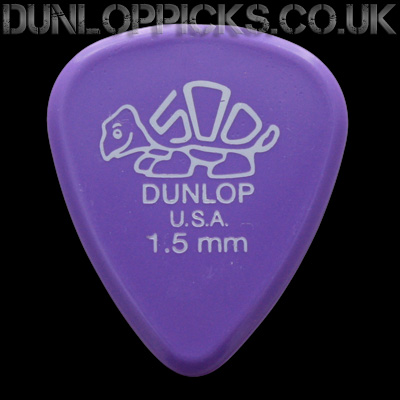 Dunlop Delrin 500 Standard 1.5mm Lavender Guitar Picks - Click Image to Close