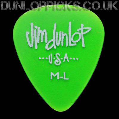 Dunlop Gel Standard Medium Light Green Guitar Picks - Click Image to Close