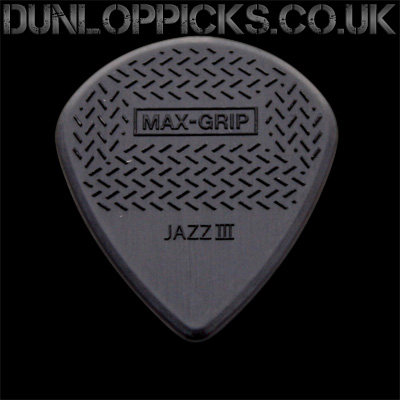 Dunlop Max Grip Jazz III Black Stiffo Guitar Picks - Click Image to Close