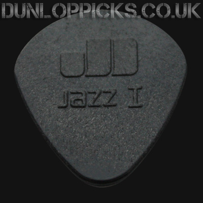 Dunlop Nylon Jazz I Black Stiffo Round 1.10mm Guitar Picks - Click Image to Close