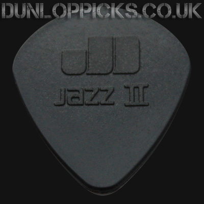 Dunlop Nylon Jazz II Black Stiffo Semi 1.18mm Guitar Picks - Click Image to Close
