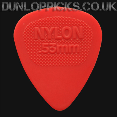 Dunlop Nylon Midi 0.53mm Red Guitar Picks - Click Image to Close