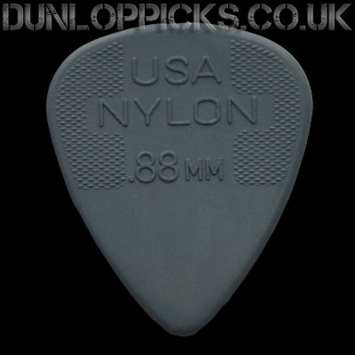 Dunlop Nylon Standard 0.88mm Dark Grey Guitar Picks - Click Image to Close