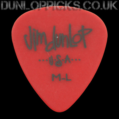Dunlop Polys Medium Light Red Guitar Picks - Click Image to Close