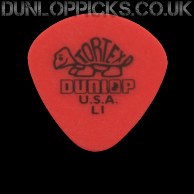 Dunlop Tortex Jazz Round Tip Light Red Guitar Picks - Click Image to Close