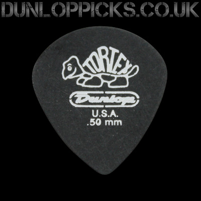 Dunlop Tortex Pitch Black Jazz 0.50mm Guitar Picks - Click Image to Close