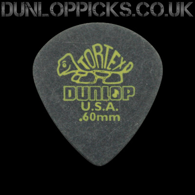 Dunlop Tortex Pitch Black Jazz 0.60mm Guitar Picks - Click Image to Close