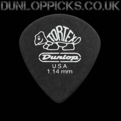 Dunlop Tortex Pitch Black Jazz 1.14mm Guitar Picks - Click Image to Close