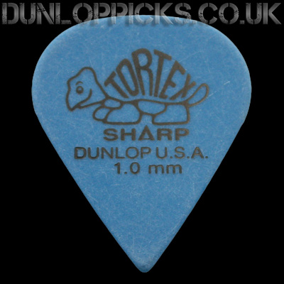 Dunlop Tortex Sharp 1.0mm Blue Guitar Picks - Click Image to Close