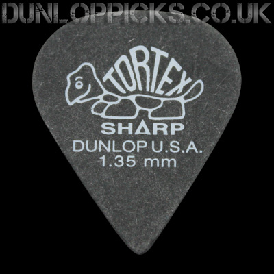 Dunlop Tortex Sharp 1.35mm Black Guitar Picks - Click Image to Close