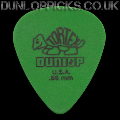 Dunlop Tortex Standard 0.88mm Green Guitar Picks - Click Image to Close