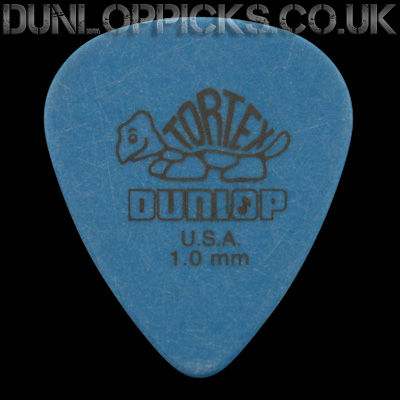 Dunlop Tortex Standard 1.0mm Blue Guitar Picks - Click Image to Close