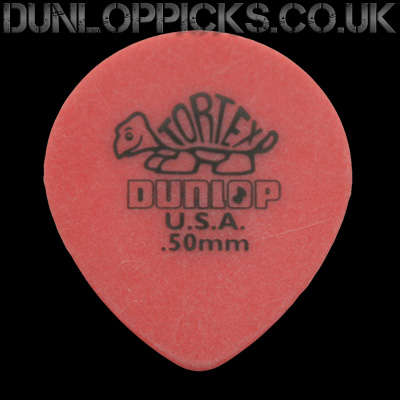 Dunlop Tortex Tear Drop 0.50mm Red Guitar Picks - Click Image to Close