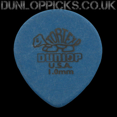 Dunlop Tortex Tear Drop 1.0mm Blue Guitar Picks - Click Image to Close