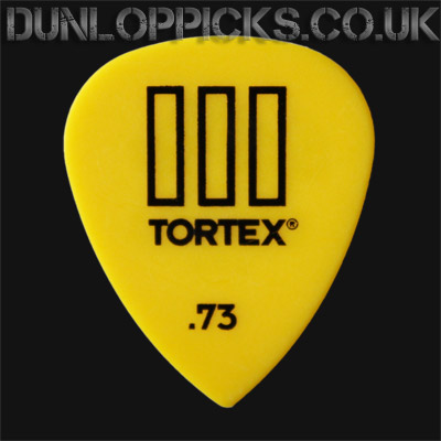 Dunlop Tortex TIII 0.73mm Yellow Guitar Picks - Click Image to Close