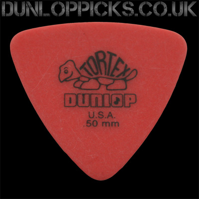 Dunlop Tortex Triangle 0.50mm Red Guitar Picks - Click Image to Close