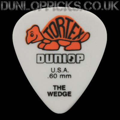 Dunlop Tortex Wedge 0.60mm Orange Guitar Picks - Click Image to Close