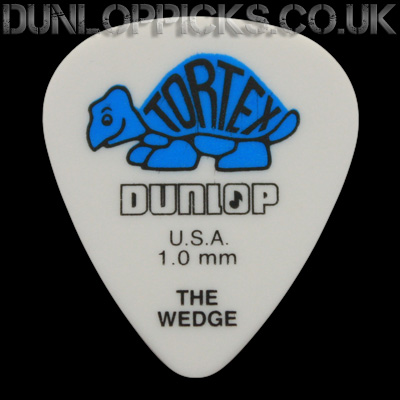 Dunlop Tortex Wedge 1.0mm Blue Guitar Picks - Click Image to Close
