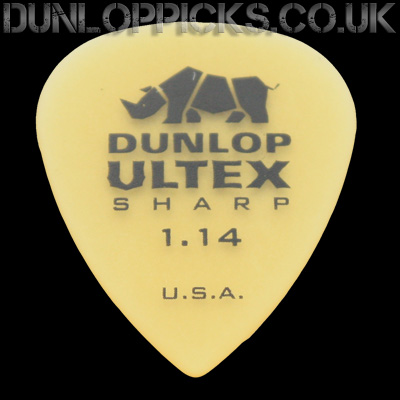 Dunlop Ultex Sharp 1.14mm Guitar Picks - Click Image to Close