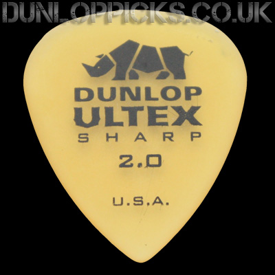 Dunlop Ultex Sharp 2.0mm Guitar Picks - Click Image to Close