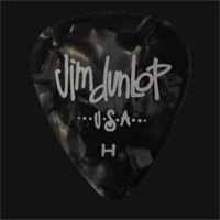 Dunlop Celluloid Classics Standard Black Perloid Heavy Guitar Picks