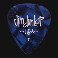 Dunlop Celluloid Classics Standard Blue Perloid Thin Guitar Picks