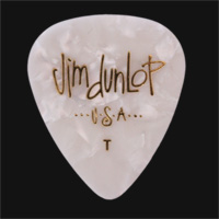 Dunlop Celluloid Classics Standard White Perloid Thin Guitar Picks