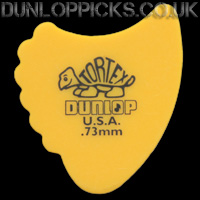 Dunlop Tortex Fins 0.73mm Yellow Guitar Picks