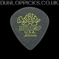 Dunlop Tortex Pitch Black Jazz 0.60mm Guitar Picks