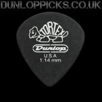 Dunlop Tortex Pitch Black Jazz 1.14mm Guitar Picks