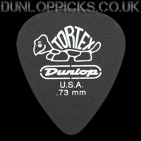 Dunlop Tortex Pitch Black Standard 0.73mm Guitar Picks