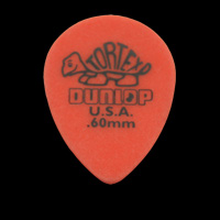 Dunlop Tortex Small Tear Drop 0.60mm Orange Guitar Picks