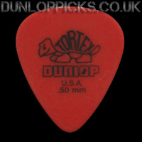 Dunlop Tortex Standard 0.50mm Red Guitar Picks