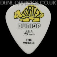 Dunlop Tortex Wedge 0.73mm Yellow Guitar Picks